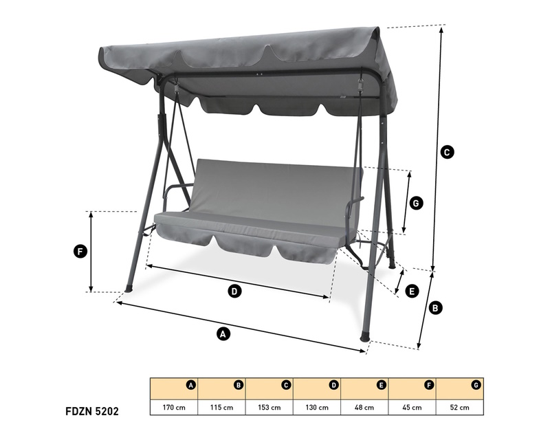 FIELDMANN FDZN 5202 Baštenska stolica za ljuljanje - Slika 2