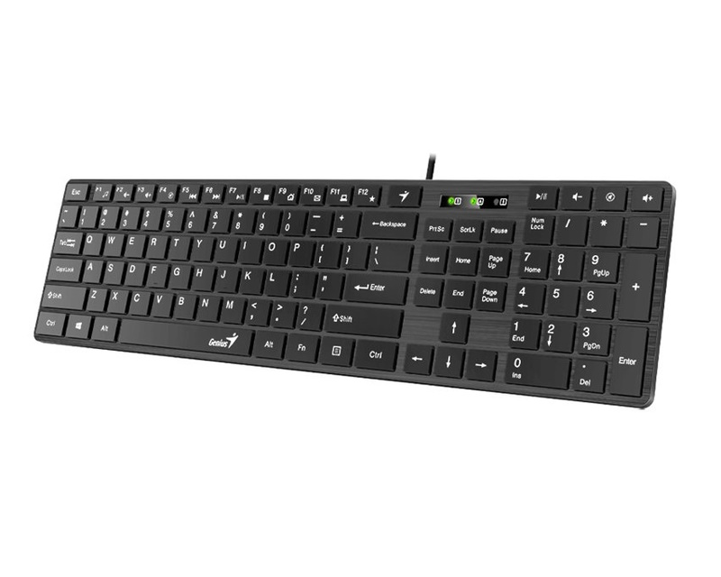 GENIUS SlimStar 126 USB US crna tastatura - Slika 2