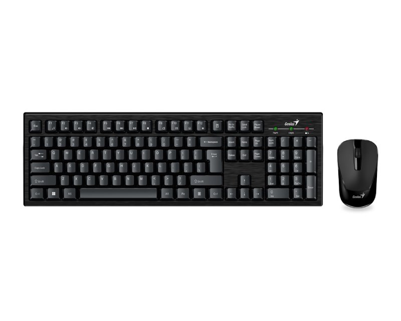 GENIUS Smart KM-8101 Wireless USB YU crna tastatura + miš - Slika 2