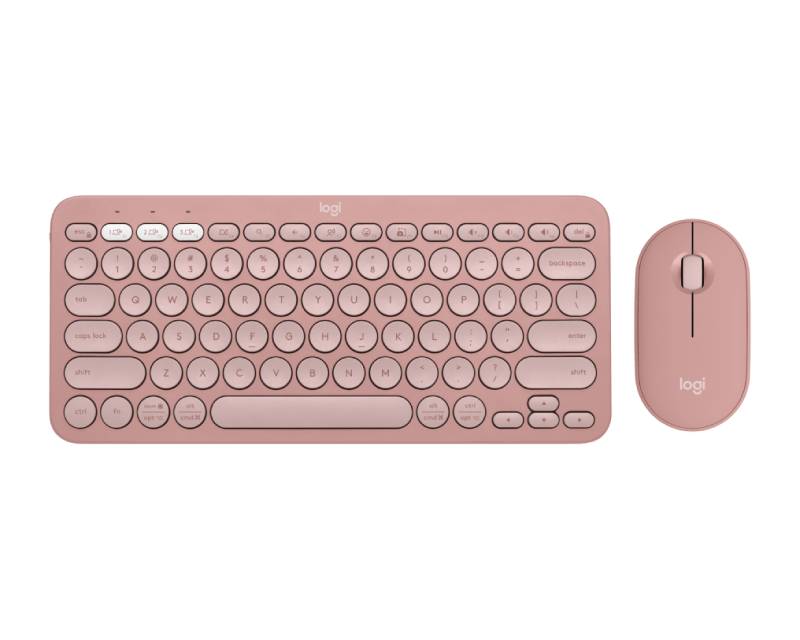 LOGITECH Pebble2 Wireless Combo US tastatura i miš roze - Slika 2