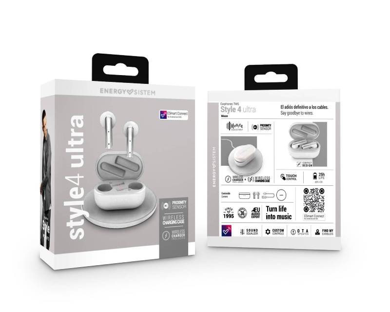 ENERGY SISTEM Style 4 Ultra Moon True Wireless slušalice bele (M45347) - Slika 2