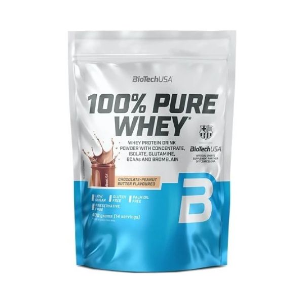 BioTechUSA 100% Pure Whey 400g Chocolate-Peanut butter