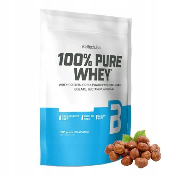 BioTechUSA 100% Pure Whey 1kg Lešnik