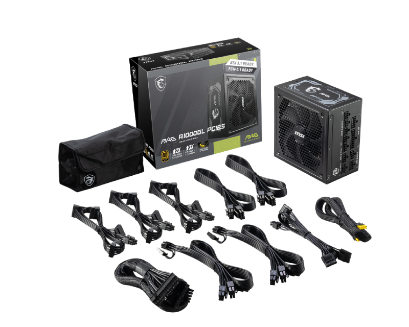 MSI MAG A1000GL PCIE5 1000W napajanje - Slika 2