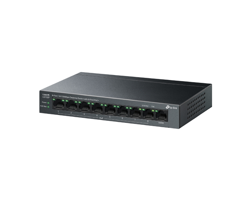 TP-LINK LS109P 9-port 10/100Mbps Desktop switch - Slika 2