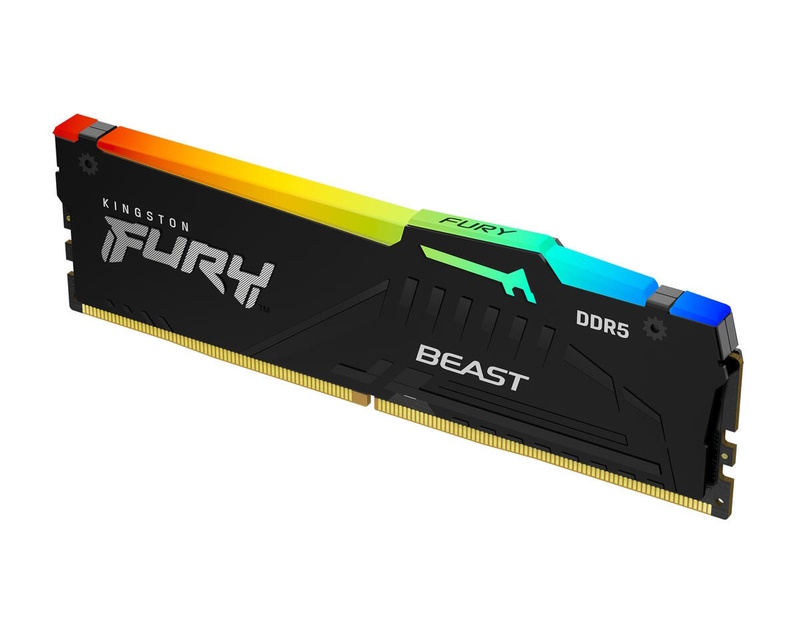 KINGSTON DIMM DDR5 16GB 6400MT/s KF564C32BBEA-16 FURY Beast Black RGB EXPO - Slika 2