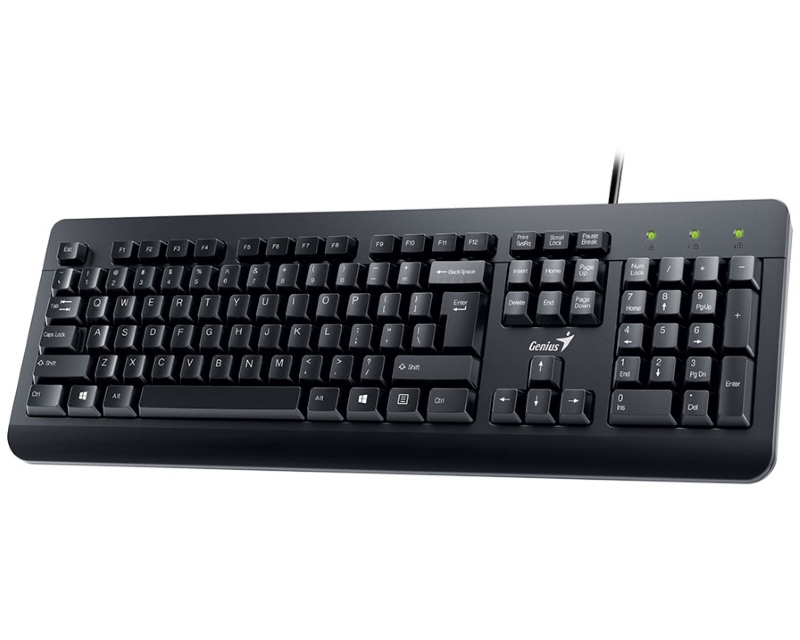GENIUS KM-160 USB YU crna tastatura+ USB crni miš - Slika 2