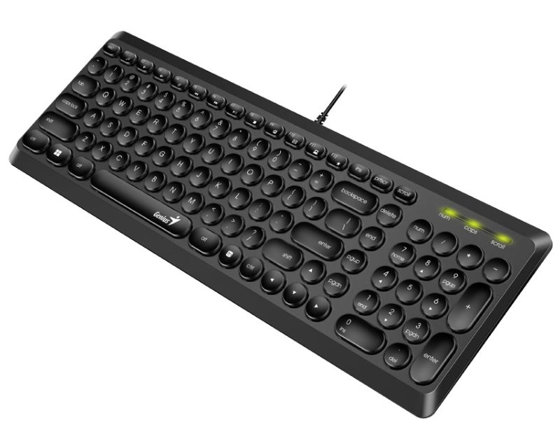 GENIUS Slimstar Q200 USB YU crna tastatura - Slika 2
