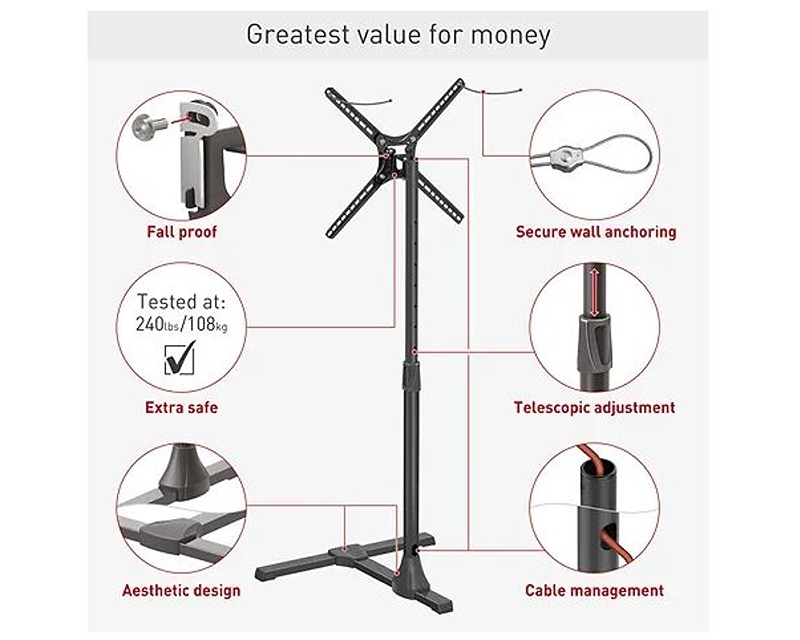 BARKAN FS310T LCD TV podni nosač od 13 do 65 inča - Slika 2