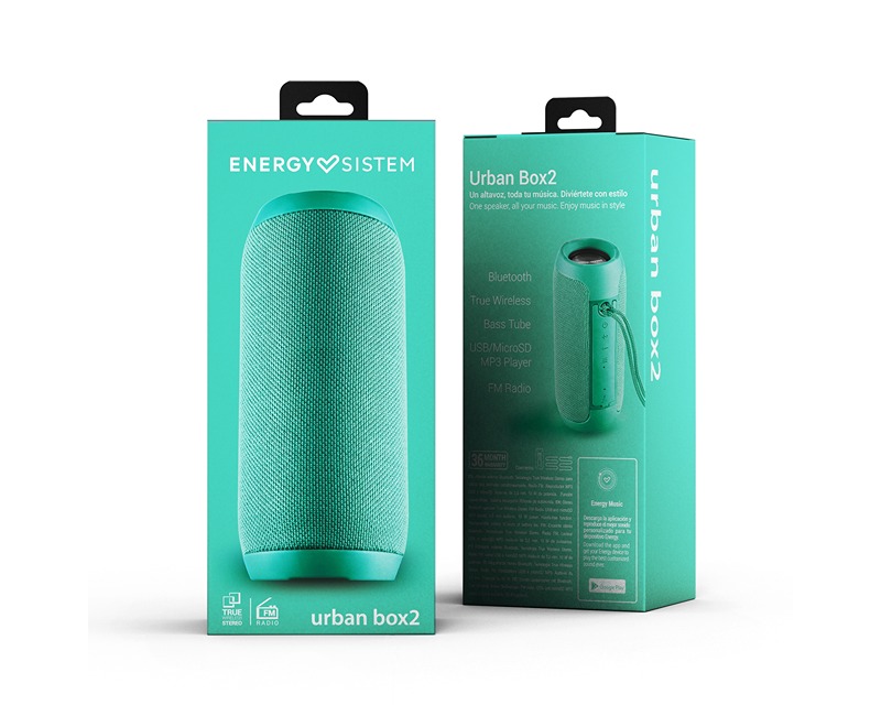 ENERGY SISTEM Urban Box 2 Jade portable zvučnik zeleni (M44933) - Slika 2