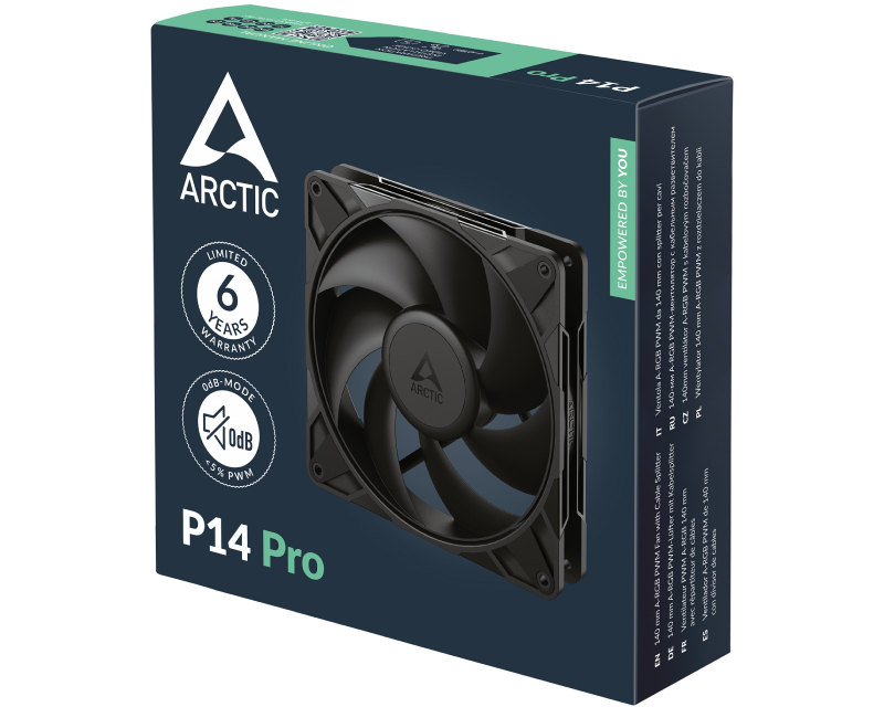 ARCTIC P14 Pro PWM 140mm ventilator crni (ACFAN00313A) - Slika 2