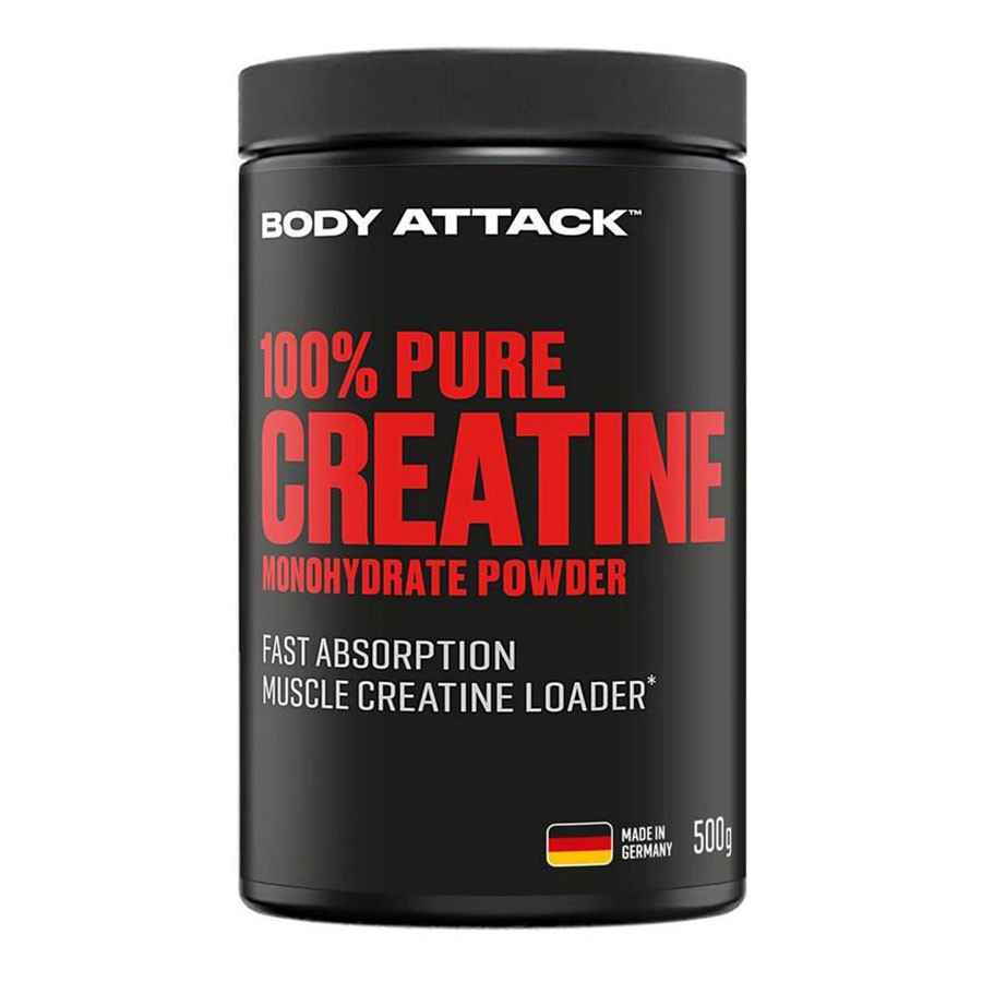 BODY ATTACK 100% Pure Creatine Powder 500g