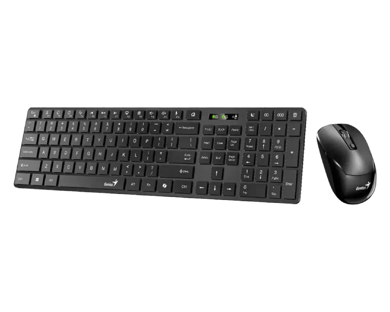 GENIUS SlimStar 8250 Wireless USB US crna tastatura+ miš - Slika 2
