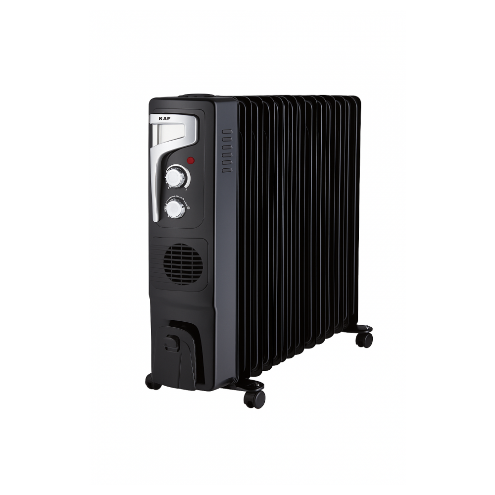 RAF R.1329B ULJNI RADIJATOR SA VENTILATOROM 13 REBARA CRNI 2900W