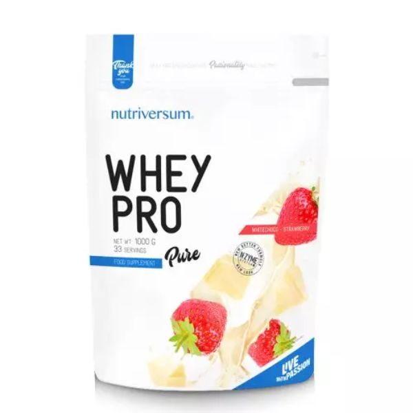 NUTRIVERSUM Whey Pro White Choco Strawberry 1kg