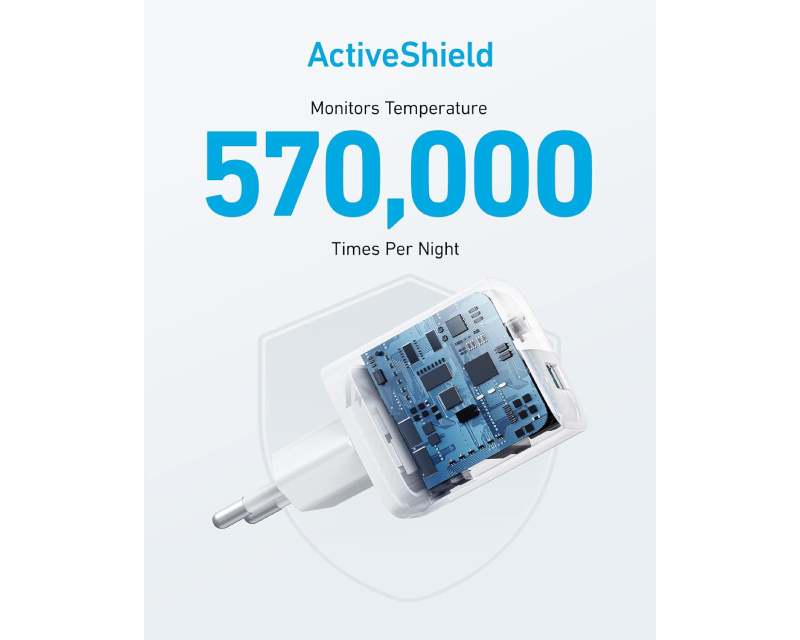 ANKER 323 33W USB-C zidni punjač 2-porta (USB-A i USB-C), beli - Slika 2