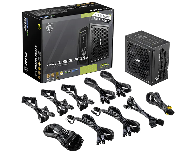 MSI MAG A1000GL PCIE5 II 1000W napajanje 7Y