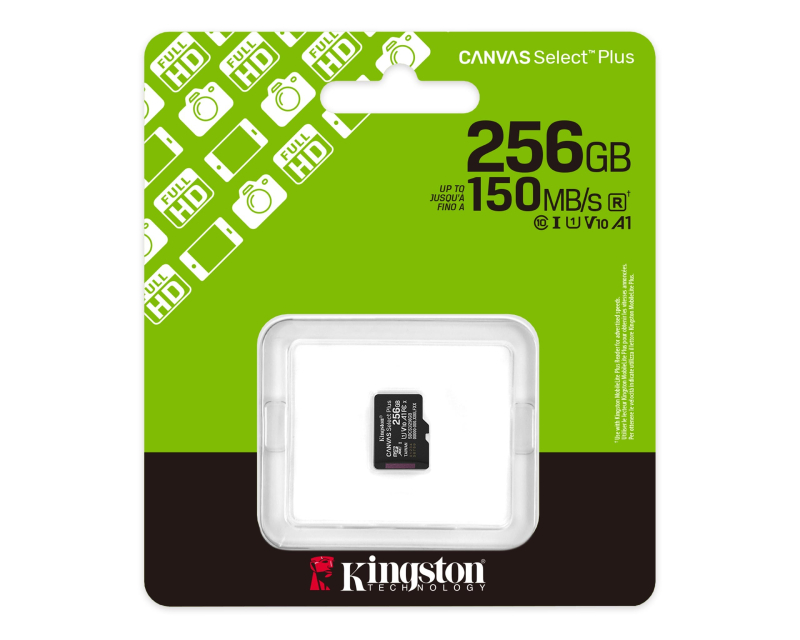 KINGSTON Memorijska kartica U1 V10 SDXC 256GB Canvas Select Plus G3 150R A1 SDCS3/256GBSP