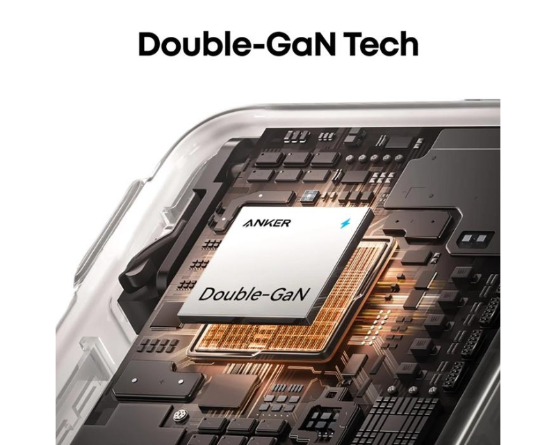 ANKER Prime 70W GaN zidni brzi punjač, 3-porta (2x USB-C i 1x USB-A) crni - Slika 4