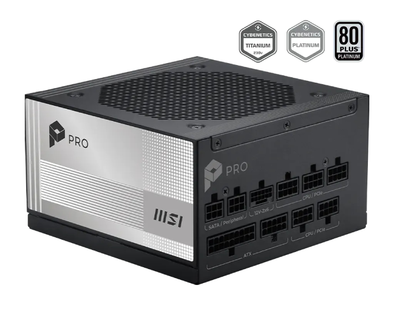 MSI PRO A1000PL PCIE5 1000W napajanje