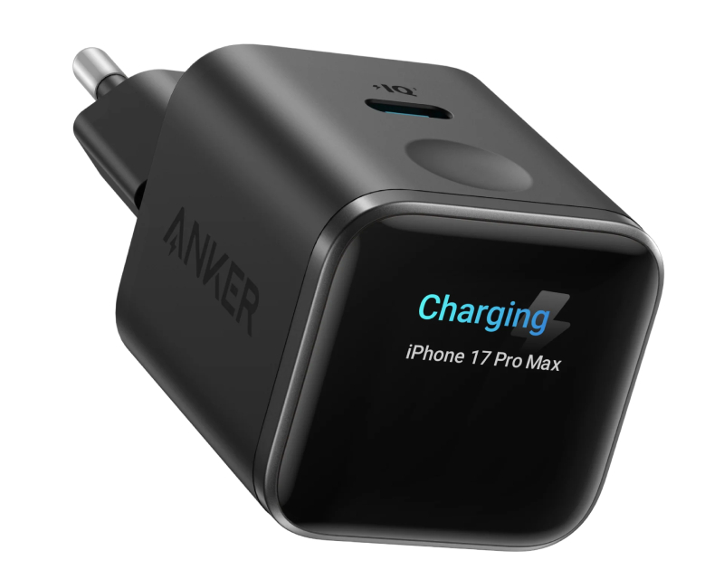 ANKER Nano 45W putni zidni punjač sa ekranom, USB-C port, crni - Slika 2