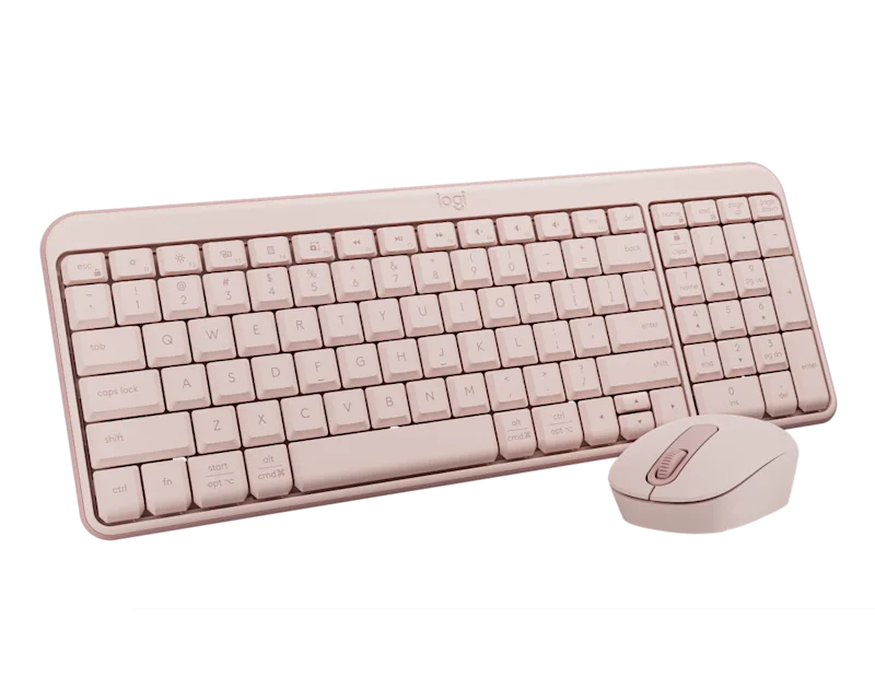 LOGITECH_ MK251 Wireless Bluetooth tastatura + miš roze - Slika 2
