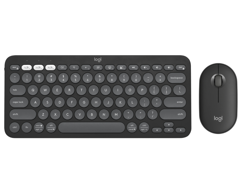 LOGITECH Pebble2 Wireless Combo US tastatura + miš Graphite