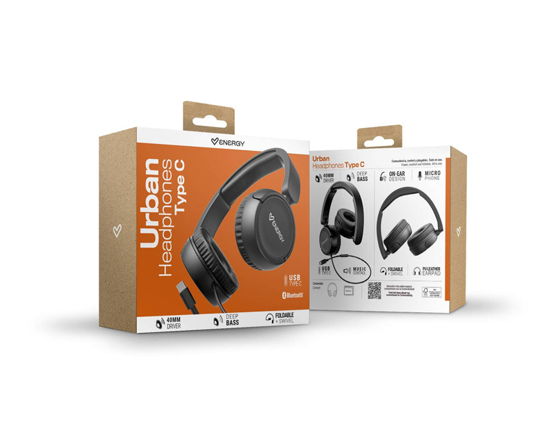 ENERGY SISTEM Urban BlackType C slušalice crne (M50121) - Slika 2